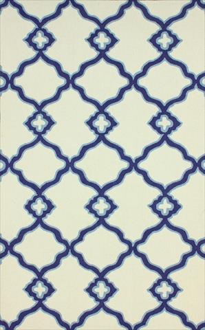 NuLoom HJHK62D 508 5 ft. x 8 ft. Nanya Trellis Blue Hand Hooked Area Rug