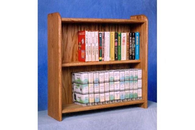 Wood Shed 207 Solid Oak Cabinet for DVDs, VHS tapes, books and more