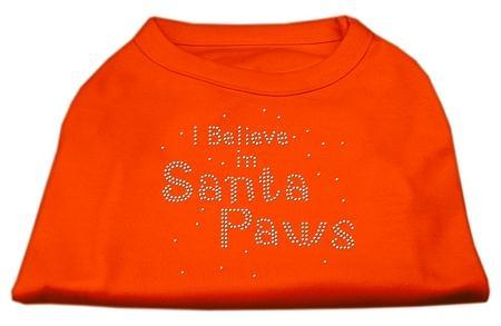 Mirage Pet Products 52 25 11 XXXLOR I Believe in Santa Paws Shirt Orange XXXL   20