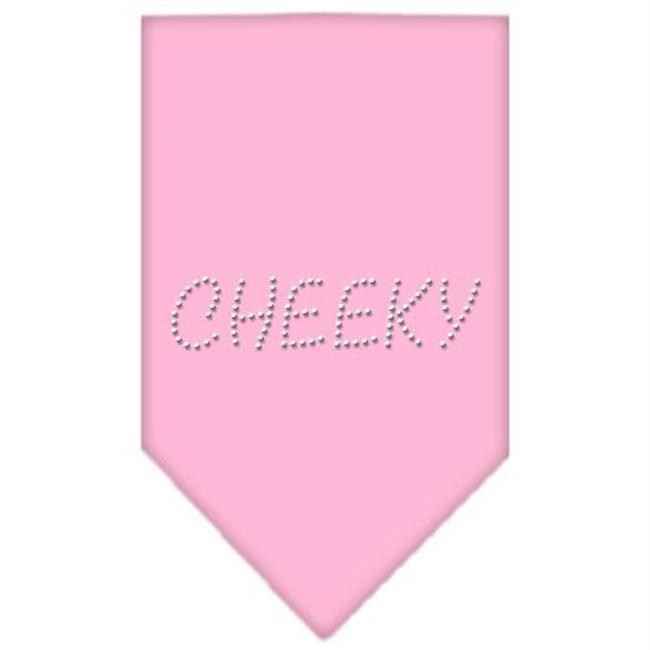 Mirage Pet Products 67 18 LGLPK Cheeky Rhinestone Bandana Light Pink Large