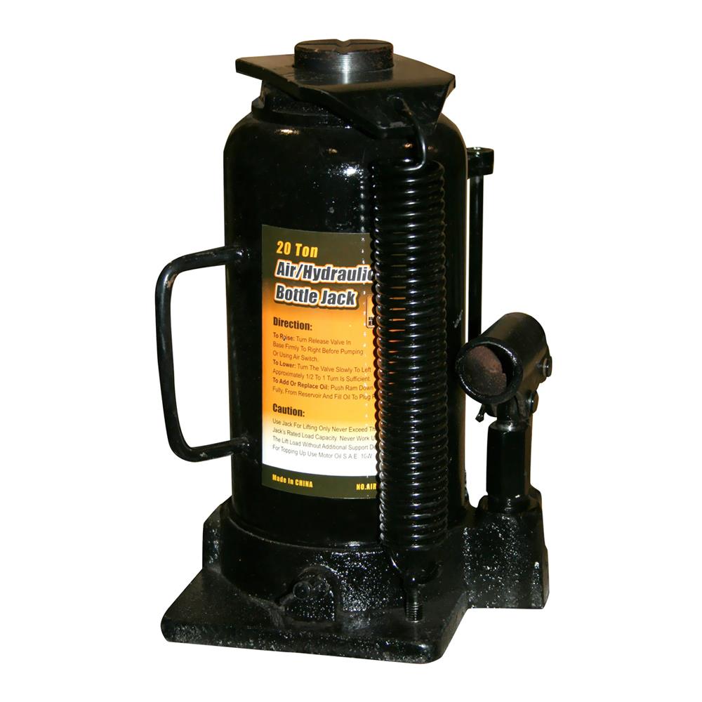 Black Bull 20 Ton Manual Air and Hydraulic Bottle Jack