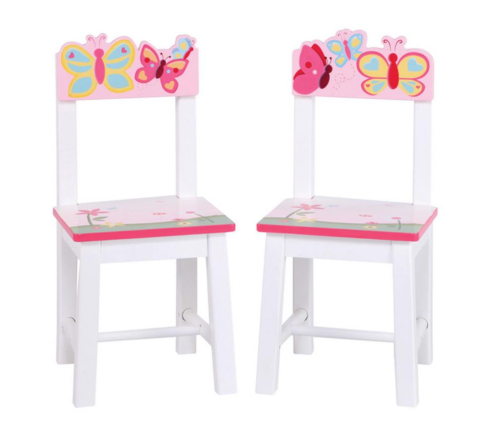 Guidecraft Kids Indoor Playschool Butterfly Buddies Extra Chairs (Set of 2)
