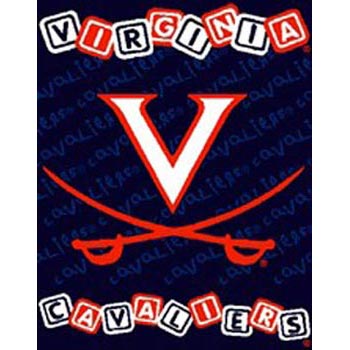 Virginia Cavaliers 36 x 48 inch Woven Baby Throw Blanket