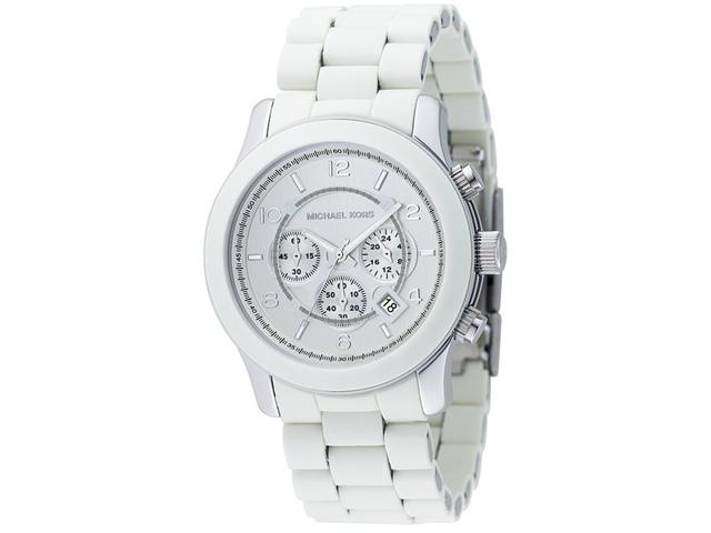 Michael Kors Runway White Chrono Unisex Watch MK8108