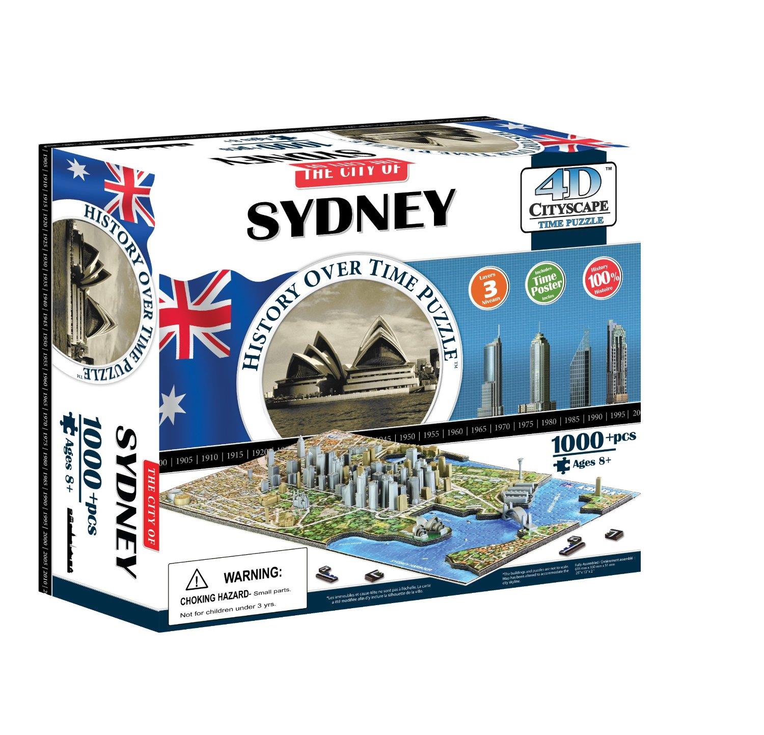 4D Cityscape History Over Time Puzzle: Sydney