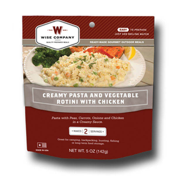 Wiseco WF05 706 6 pk 12 serv   Outdoor Creamy Pasta and Veggies with Chicken