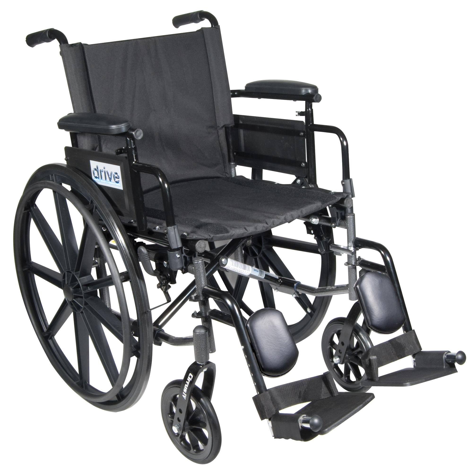 Drive Medical c420addasv elr Cirrus IV Lightweight Dual Axle Wheelchair with Adj