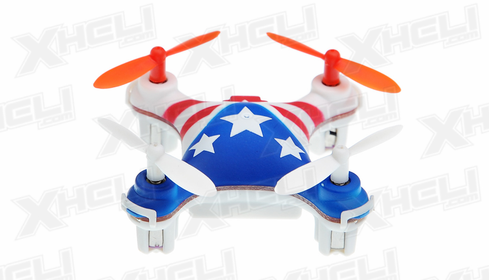 Hero RC Mini World USA Micro 2.4ghz 4CH 6 Axis Gyro LED Quad Copter Ready to Fly