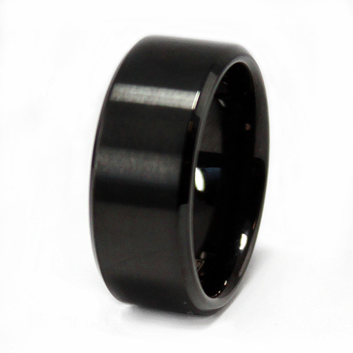 Black Stainless Steel Men's Ring