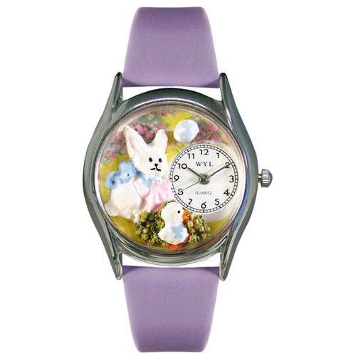 Easter Bunny Yellow Leather And Silvertone Watch #S1220008