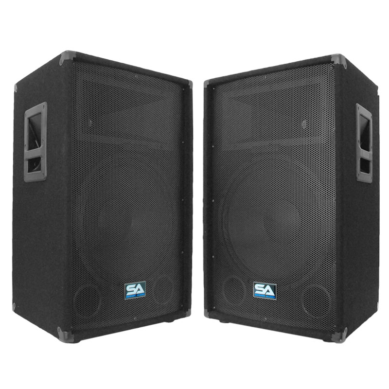 Seismic Audio   Two 15" PA/DJ Speaker Cabinets or 15" Floor Monitor