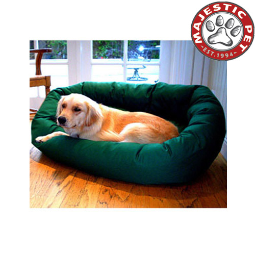 Majestic Pet Extra Large 52" Bagel Dog Bed (52"x36"x14") BLUE   Dogs   Beds