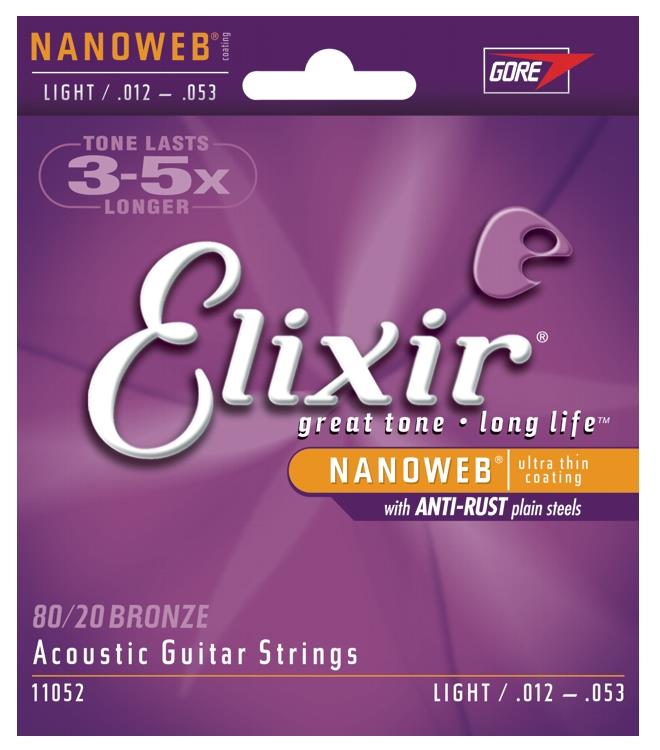 Elixir Nanoweb Acoustic Light 12 53 strings