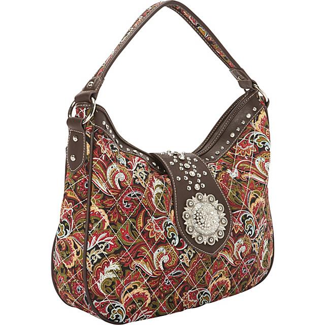 Montana West Buckle Concho Collection Hobo