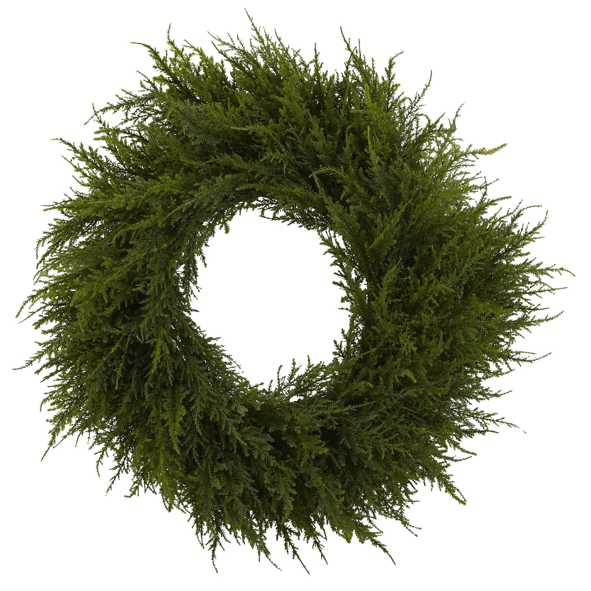 Nearly Natural 24" Cedar Wreath   4952