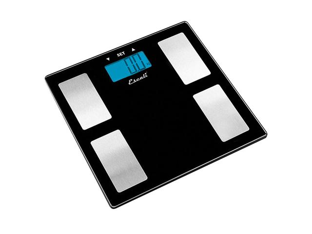 Escali Glass Body Fat, Water, Muscle Mass Scale, 400 Lb/180 Kg   USHM180G