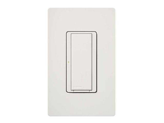 LUTRON MRF2 8S DV WH Wireless Wall Switch, 1 Pole, On/Off, White