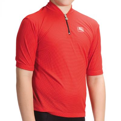 Giordana Youth Strada Junior Cycling Jersey   Red   (GI SSYJ SOLI REDD) (L   (12))