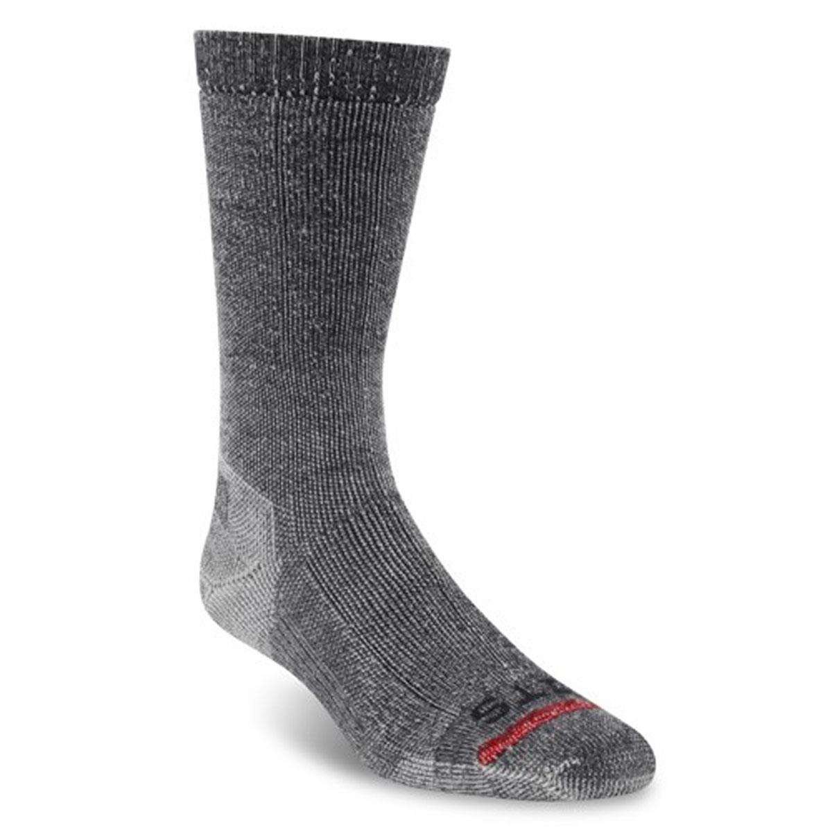 Fits Sock Medium Expedition Rugged Crew Socks   F1005 (Black   L)