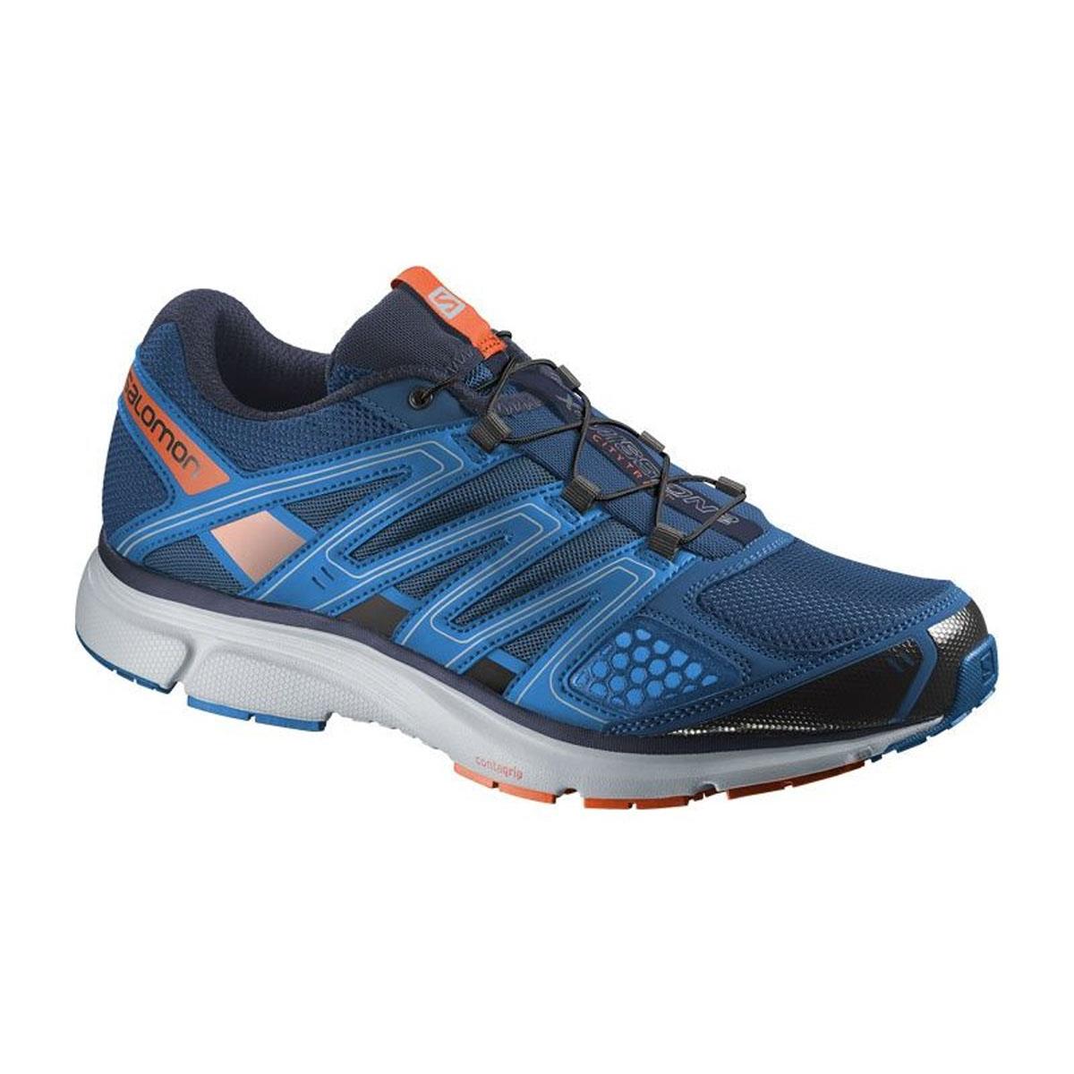 Salomon 2015/16 Men's X Mission 2 Outdoor Running Shoe   L37334000 (Gentiane/Union Blue/Tomato Red   10.5)