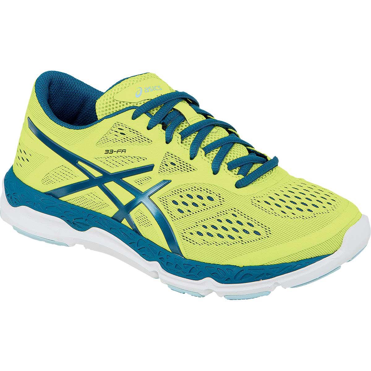 Asics 2016 Women's 33 FA Running Shoe   T583N.8553 (Sunny Lime/Mosaic Blue/White   7)