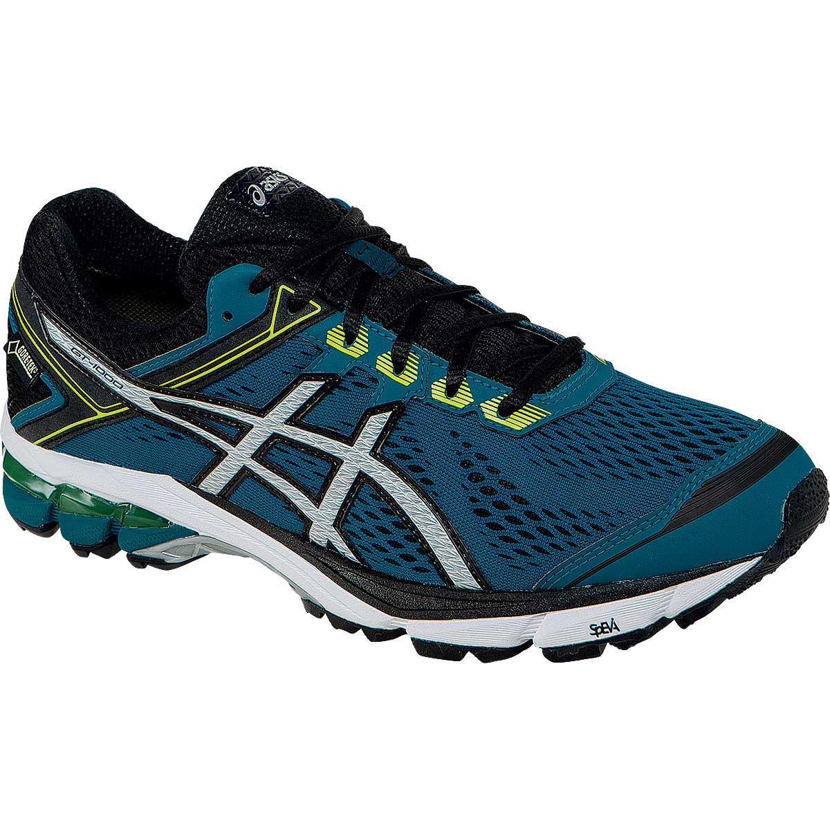 Asics 2015/16 Men's GT 1000 4 G TX Running Shoe   T5B2N.5393 (Mosaic Blue/Silver/Lime   9)