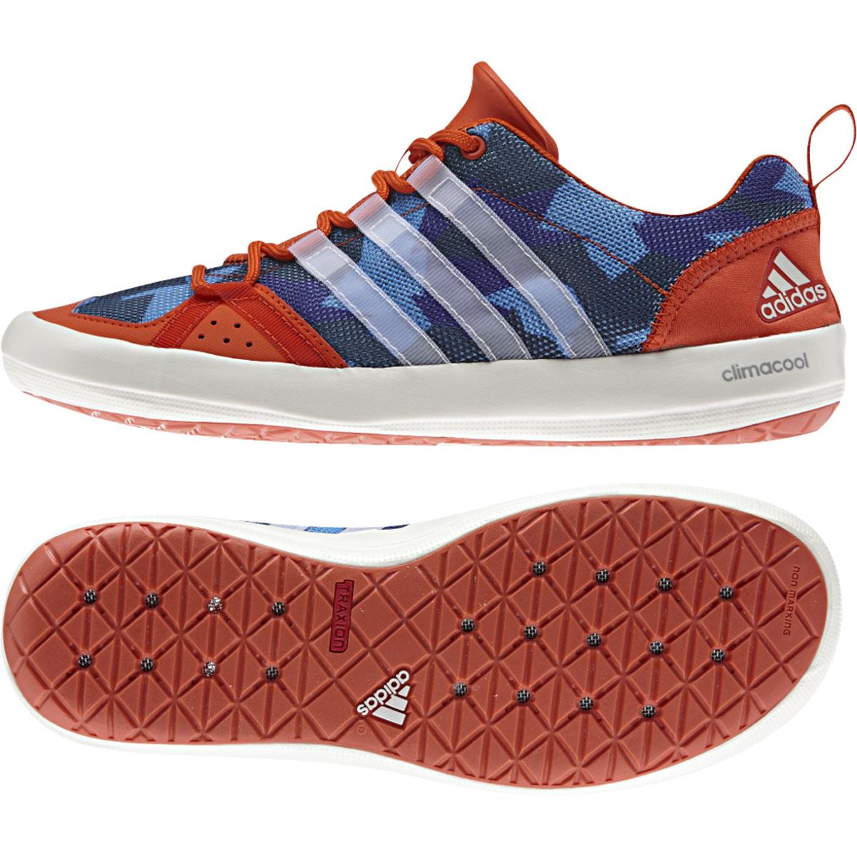 Adidas Outdoor 2015 Men's Climacool Boat Lace Graphic Water Activity Shoe   B26625 (Bold Orange/Chalk White/Col. Navy  