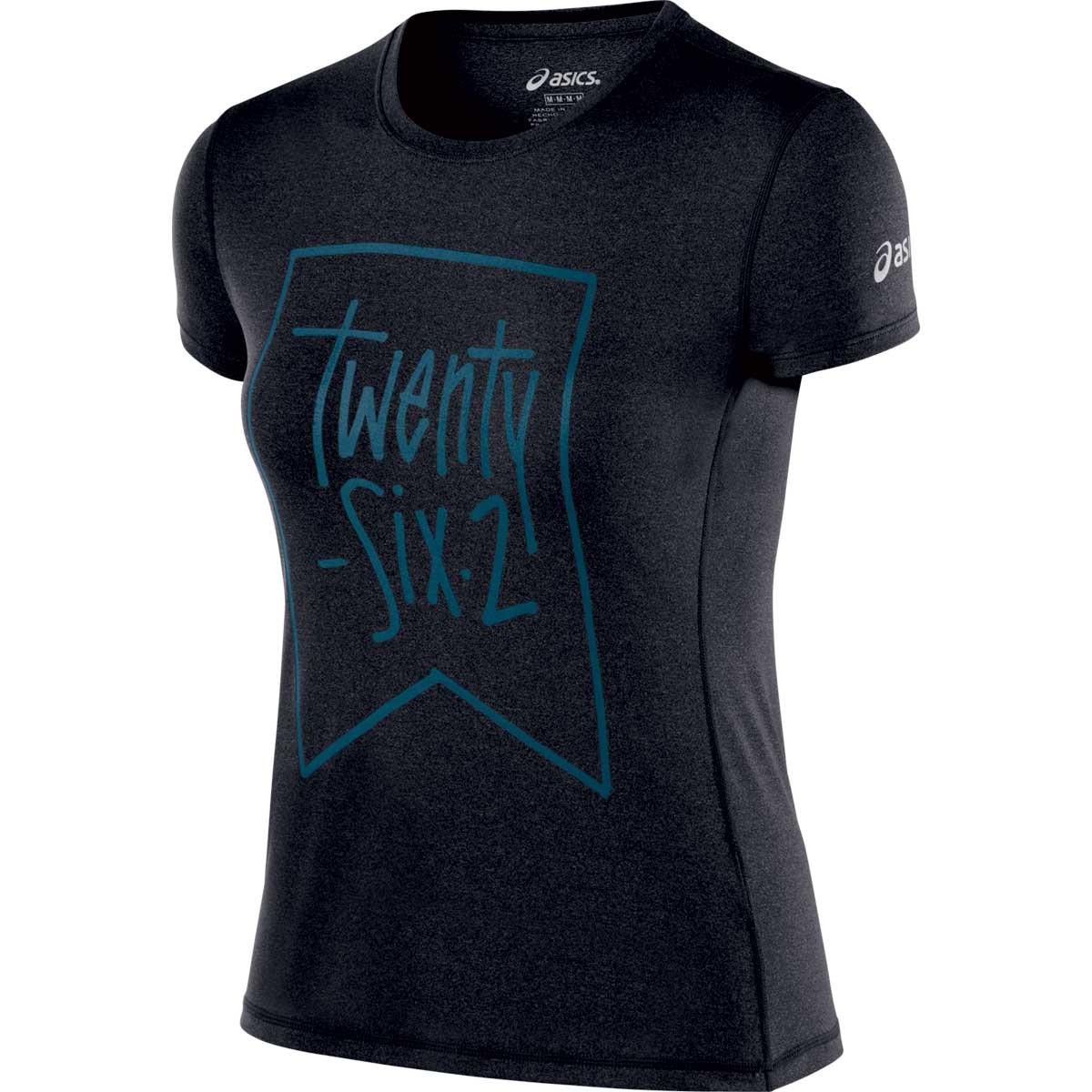 Asics 2015/16 Women's Pennant Tech Training Tee   WR2604 (Heather Grey   XS)