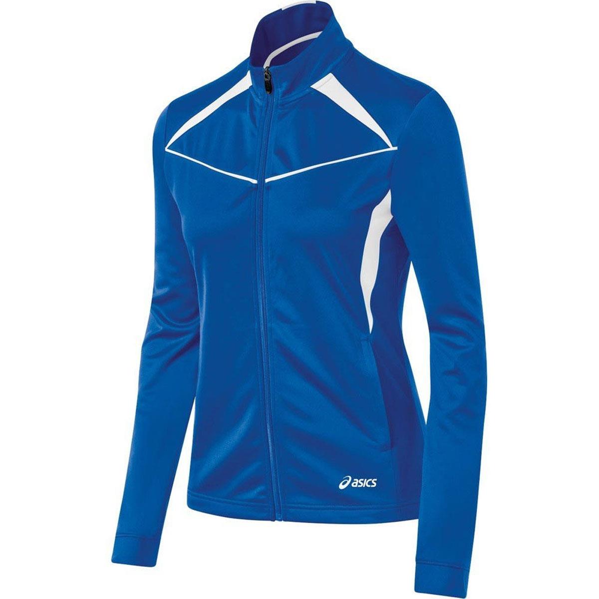 Asics 2016 Girls Jr. Cali Warm Up Jacket   YT2694 (Royal/White   XL)