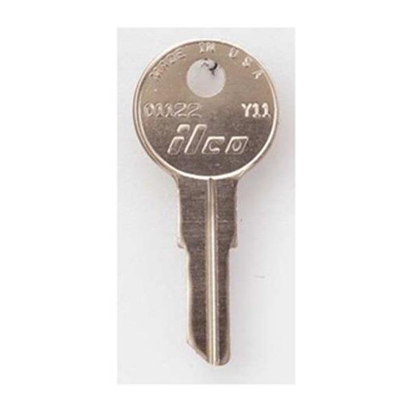 Key Blank, Brass, Type Y11, 5 Pin, PK 10