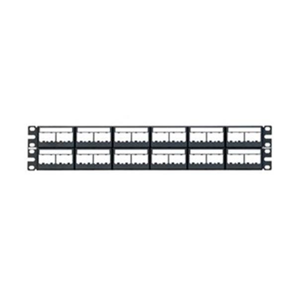 Patch Panel, Mini Com, Rack Mt, 48 Port