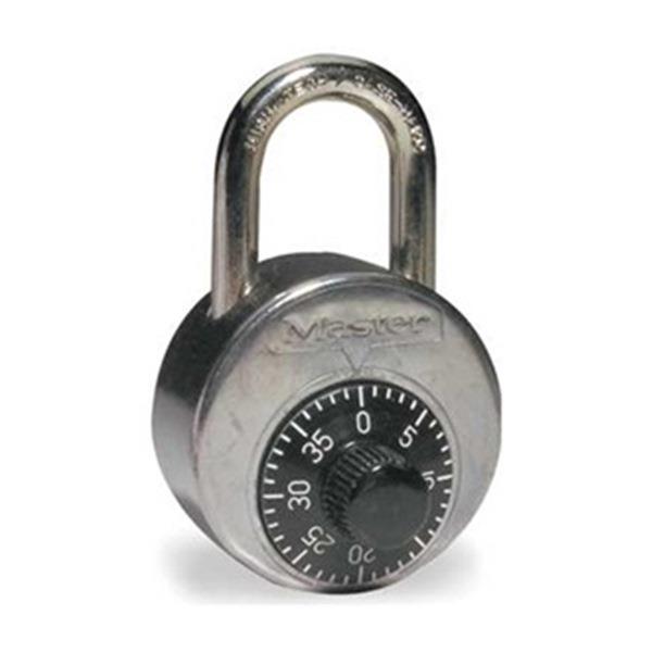 Combination Padlock, Center, 1 Dial, SS