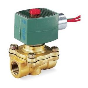 Solenoid Valve, 2 Way, NO, Brass, 3/8 In