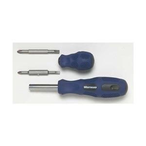 Multi Bit Screwdriver Set, 7 In 1, 7 1/2 L