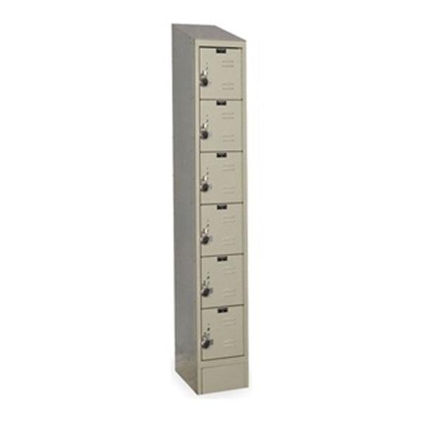 Assembled Locker, W12, D12, H82, Parchment