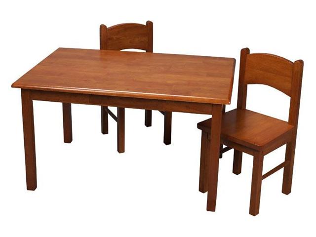 GiftMark Rectangular Table Set With Straight Legs