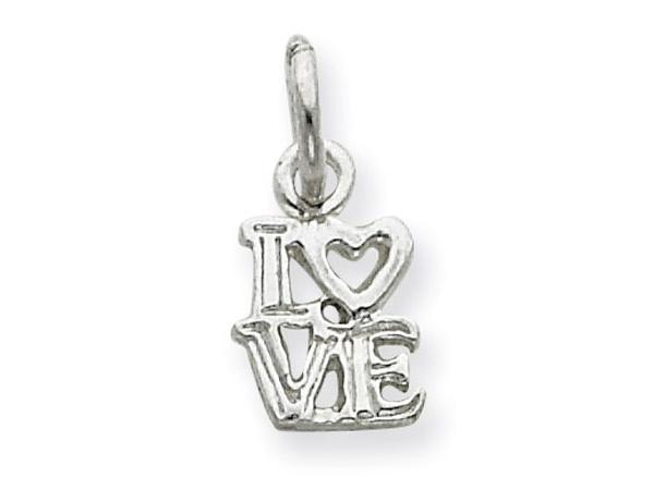 925 Sterling Silver Love Heart Romance Charm Pendant 