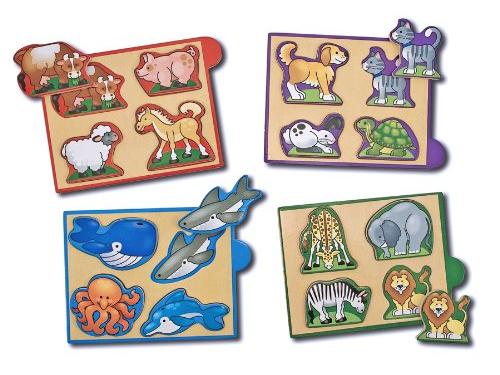 Melissa & Doug Animals Mini Puzzle Pack