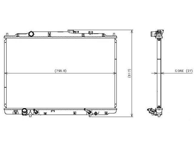 Denso 06 08 Honda Pilot Radiator 221 3226