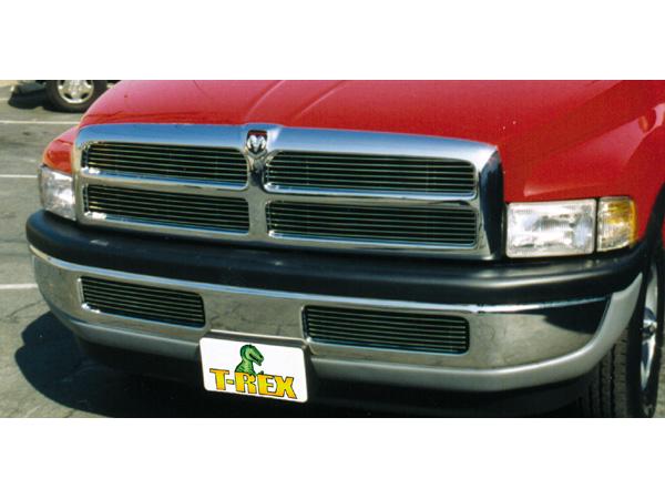 T REX 1994 2001 Dodge Ram PU, except 99+ Sport Billet Grille Insert   4 Pc Style (12 Bars Each) POLISHED 20450