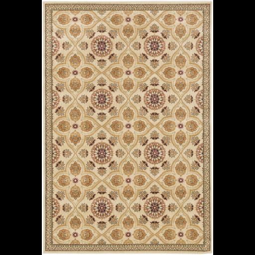 1.85' x 2.9' Medallion Mirage Honey Brown Shed Free Area Throw Rug