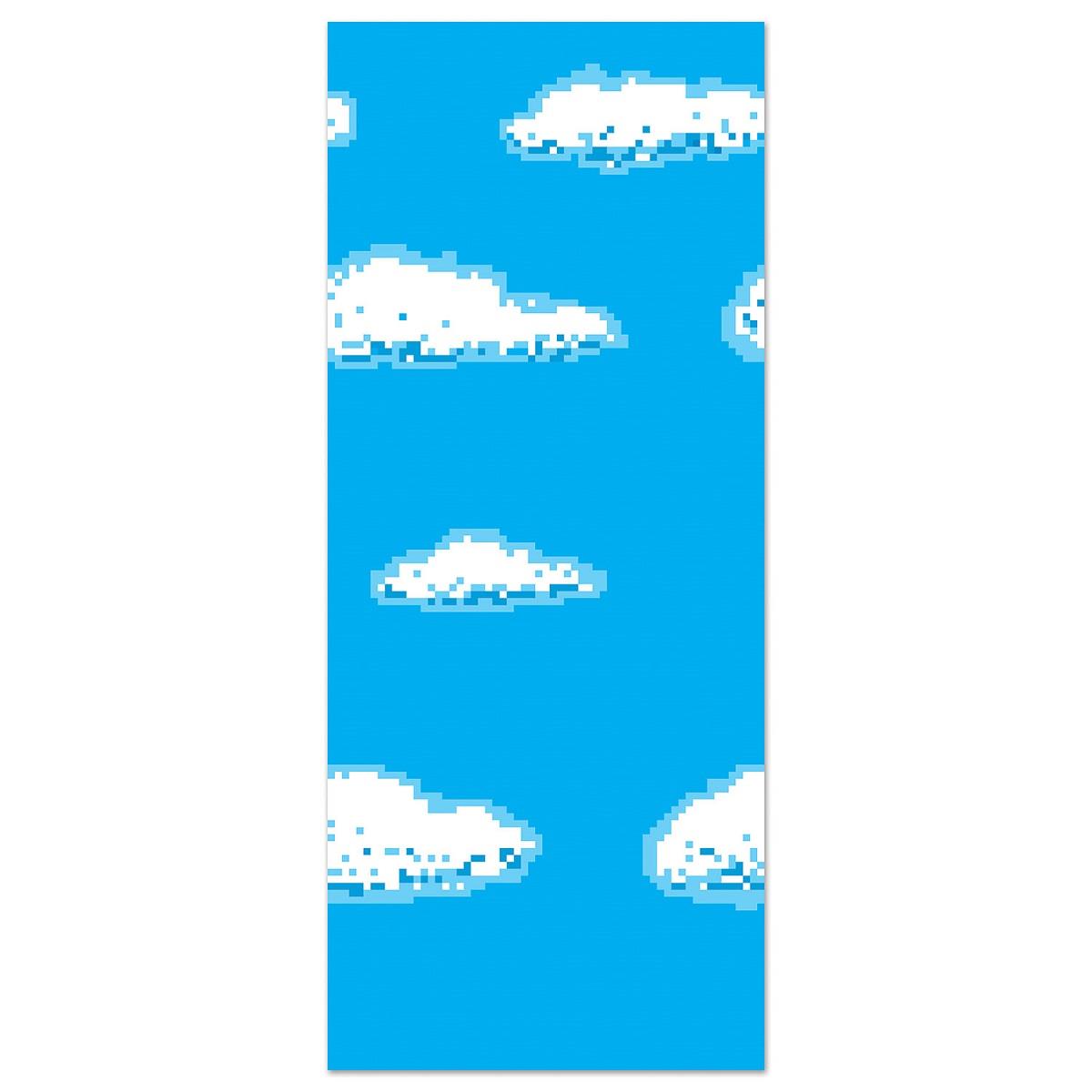 Pack of 6 Gamers 8 Bit Sky and Clouds Photo Backdrop Wall Decorations 4' x 30'