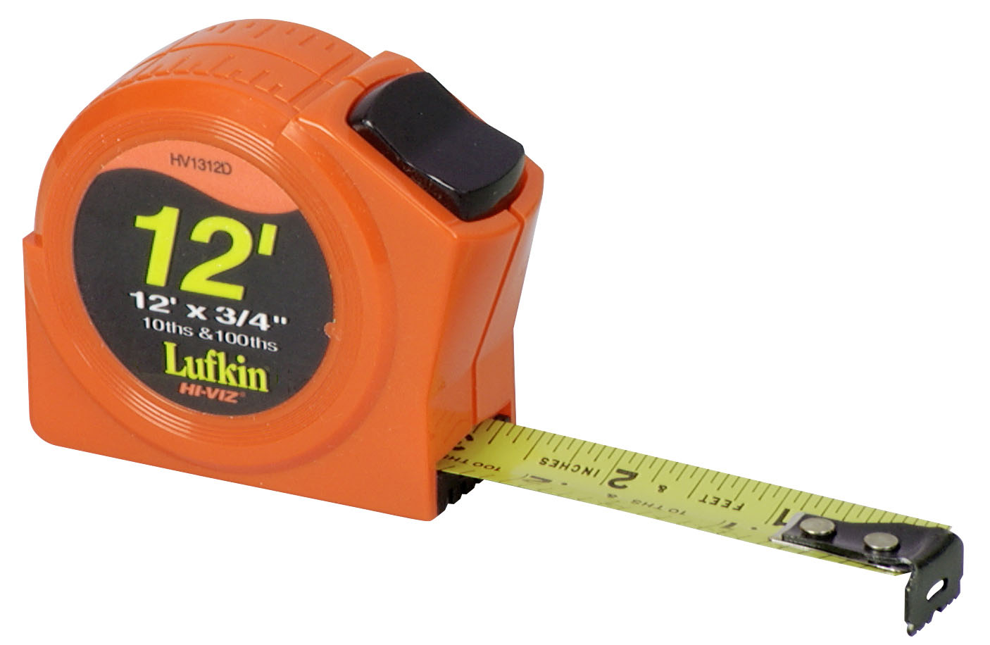 Lufkin HV1312D 3/4" x 12' Engineer's Hi Viz Orange Series 1000 Power Tape