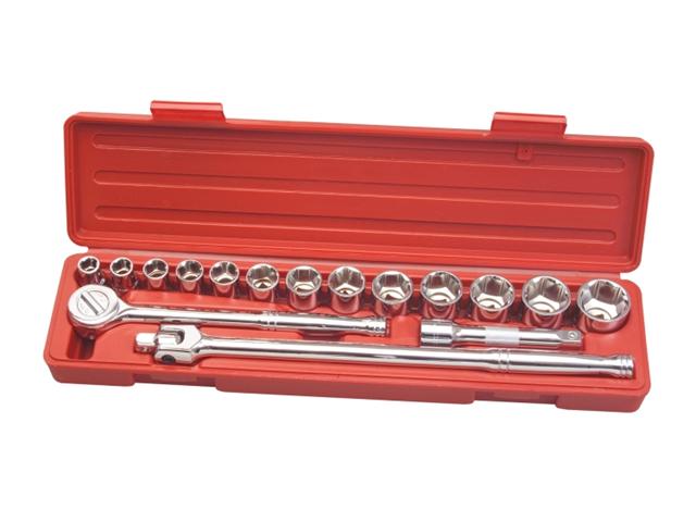 Tekton 11701 17 pc. 1/2" Dr. Pro Socket Set (MM)