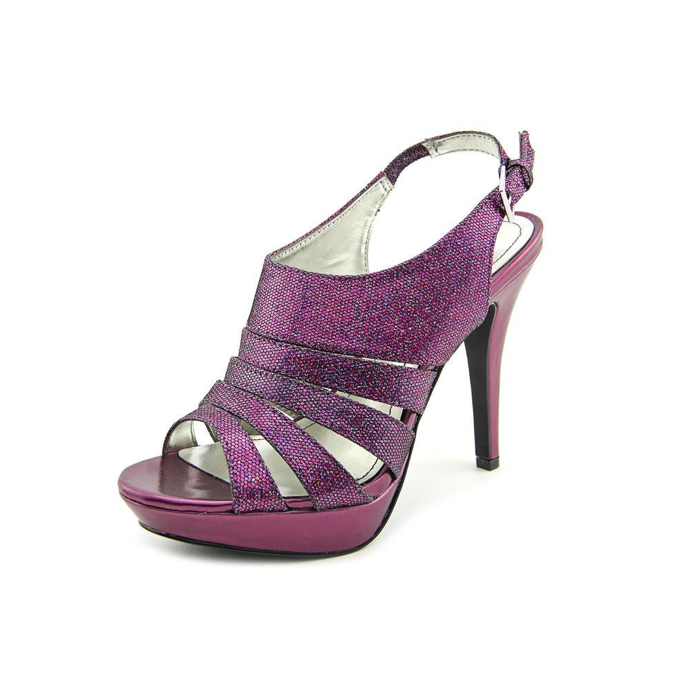 Style & Co Sierria Women US 6.5 Purple Open Toe Platform Sandal