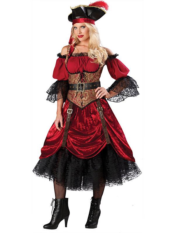 Swash Buckling Scarlet Women's Pirate Costume