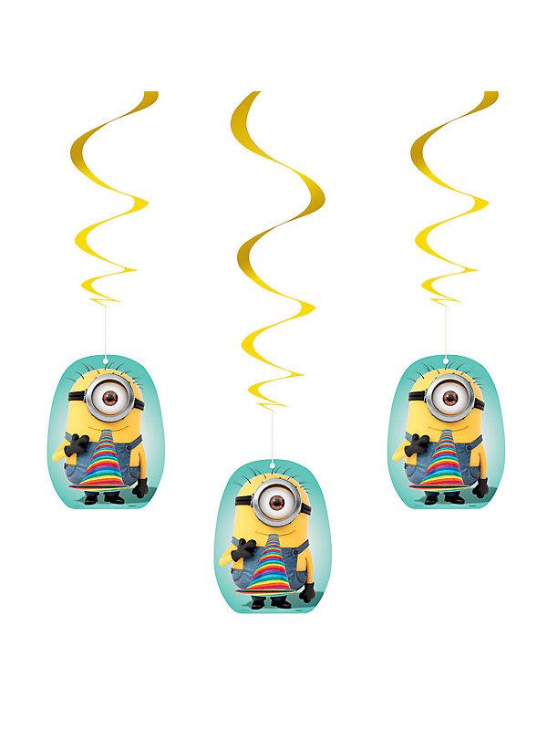 Despicable Me Hanging Swirl Decorations (3 count set)   Party Supplies