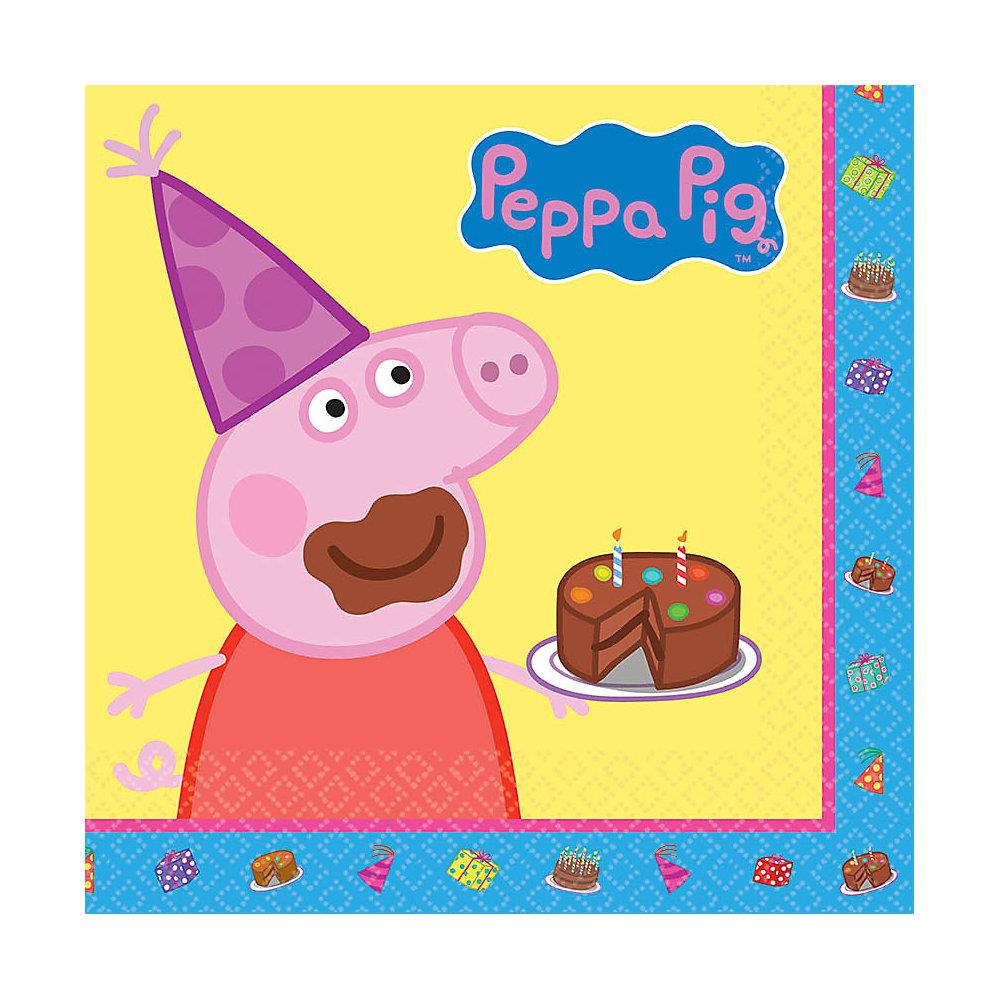 Peppa Pig Luncheon Napkins (Set of 16)   Party Supplies