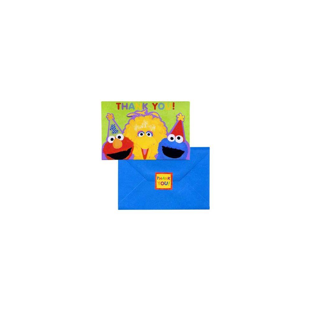 Sesame Street 1st Birthday Thank You Notes (20 pack) Party Supplies on ...