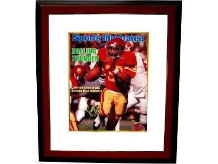 Marcus Allen signed USC Trojans 16x20 Sports Illustrated Heisman 81 LTD Custom Framed